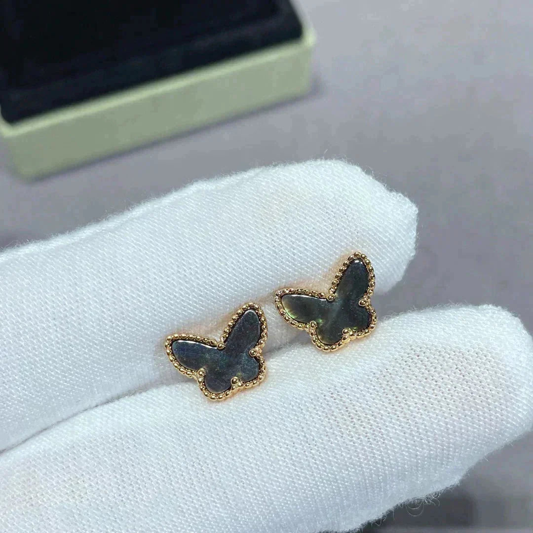 [Aurelle Style]BUTTERFLY DARK MOP  EARRINGS