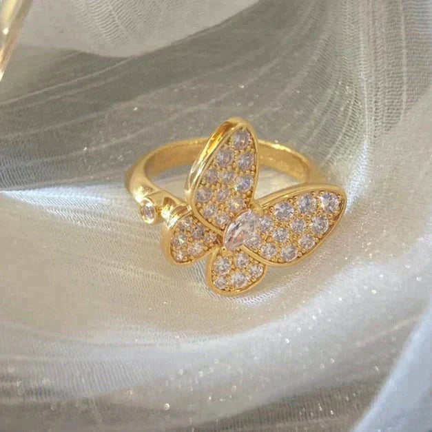 [Aurelle Style]BUTTERFLY DIAMOND RING