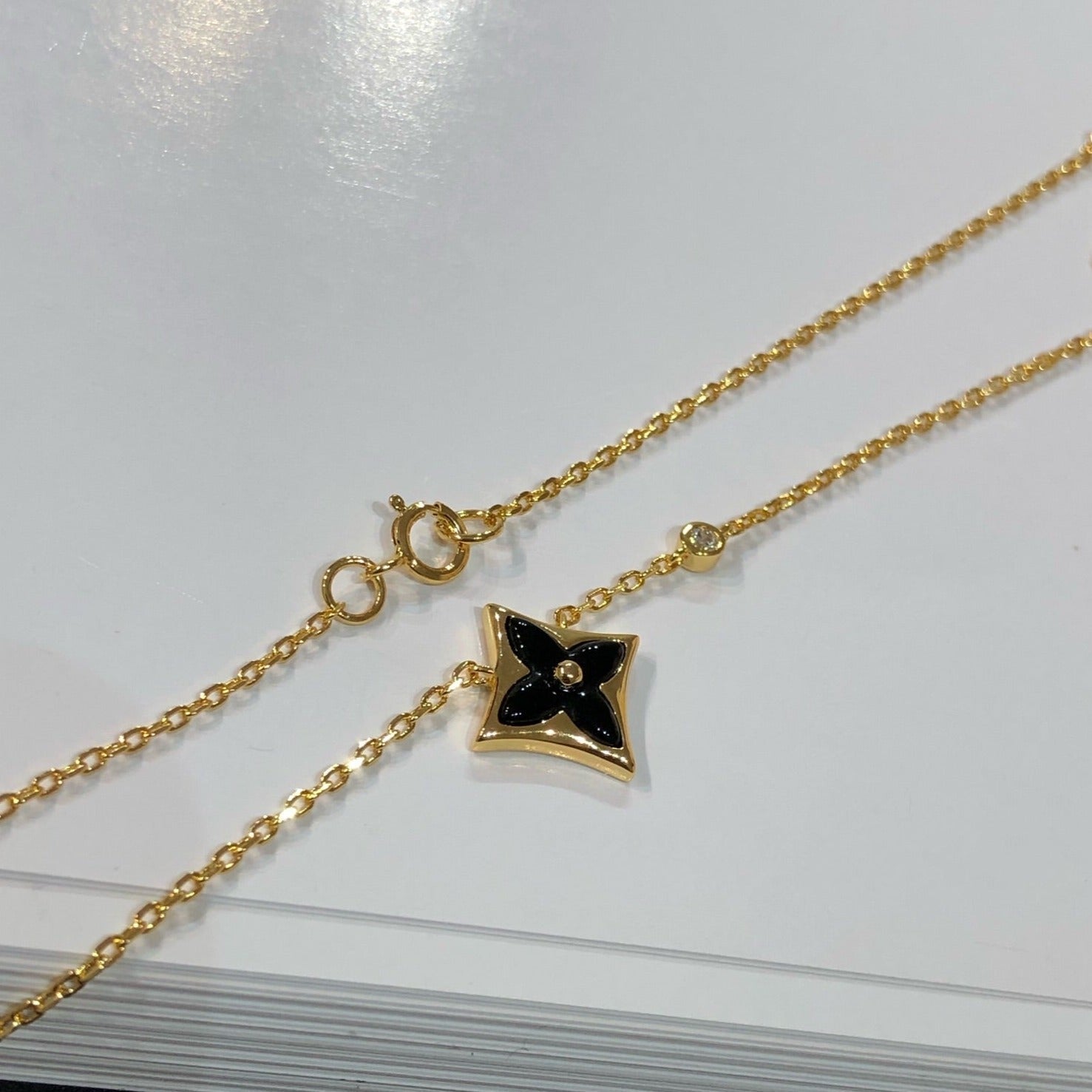 [Aurelle Style]STAR BLACK MOP NECKLACE