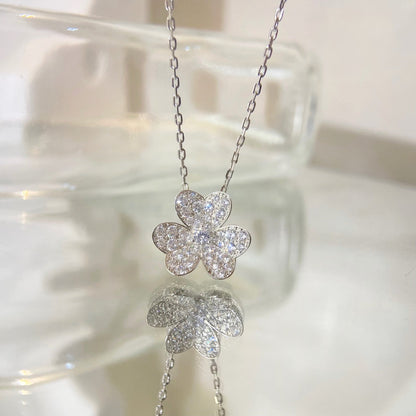 [Aurelle Style]FLOWER DIAMOND NECKLACE