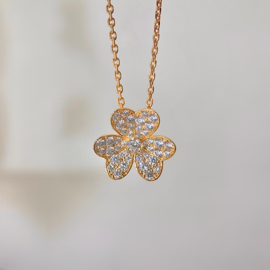 [Aurelle Style]FLOWER DIAMOND NECKLACE