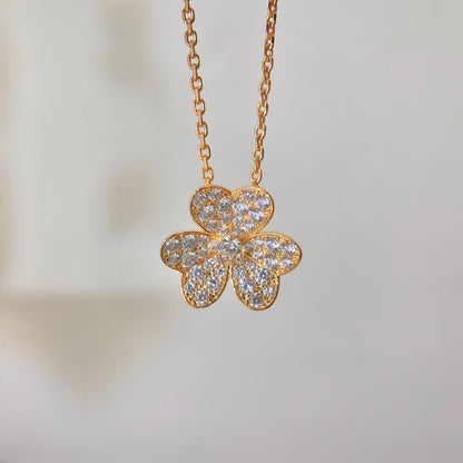[Aurelle Style]FLOWER DIAMOND NECKLACE