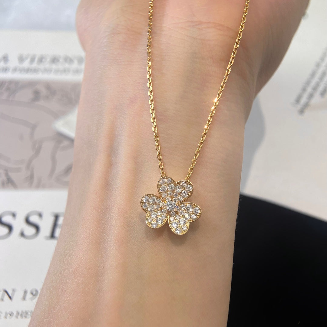 [Aurelle Style]FLOWER DIAMOND NECKLACE