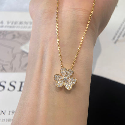 [Aurelle Style]FLOWER DIAMOND NECKLACE