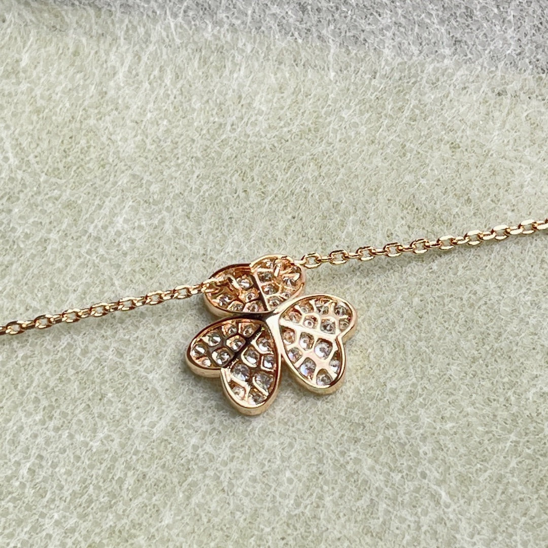 [Aurelle Style]FLOWER DIAMOND NECKLACE