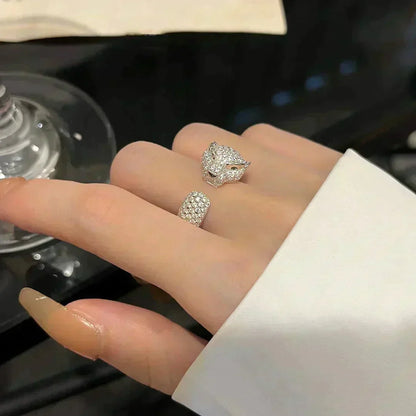 [Aurelle Style]PANTHERE 5.5MM ALL DIAMOND RING