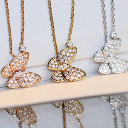 [Aurelle Style]BUTTERFLY DIAMOND NECKLACE
