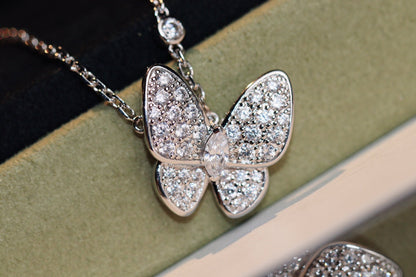 [Aurelle Style]BUTTERFLY DIAMOND NECKLACE