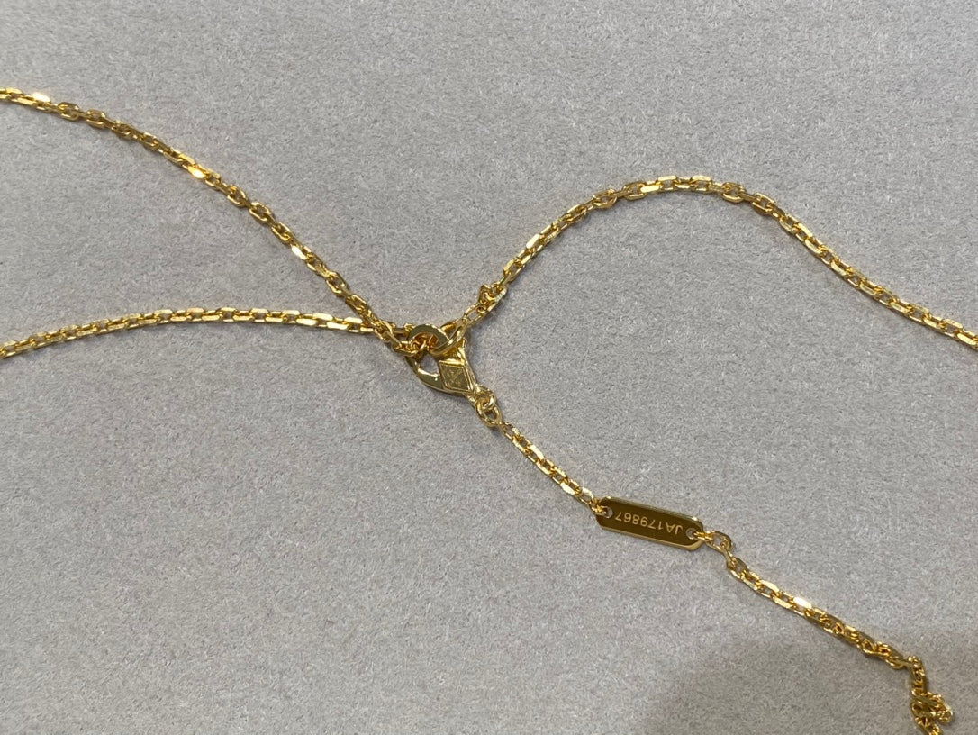 [Aurelle Style]CLOVER 25MM NECKLACE GOLD CARNELIAN