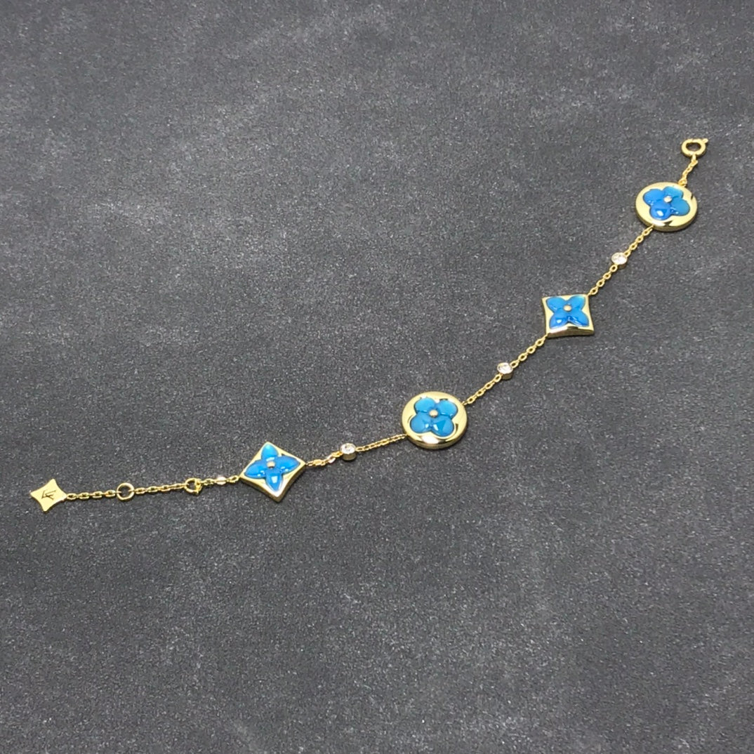 [Aurelle Style]STAR AND SUN TURQUOISE 4 MOTIFS 3 DIAMONDS