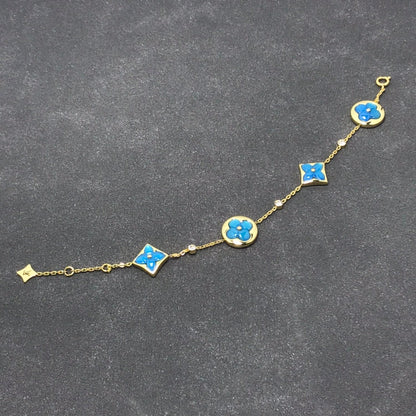 [Aurelle Style]STAR AND SUN TURQUOISE 4 MOTIFS 3 DIAMONDS