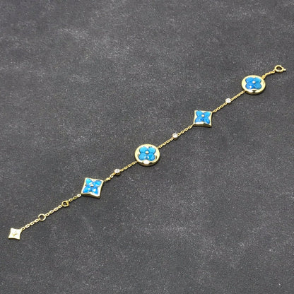 [Aurelle Style]STAR AND SUN TURQUOISE 4 MOTIFS 3 DIAMONDS
