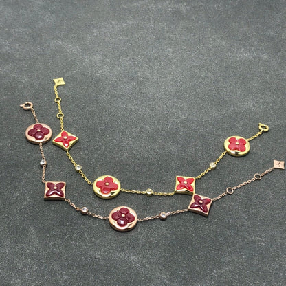 [Aurelle Style]STAR AND SUN CARNELIAN 4 MOTIFS 3 DIAMONDS