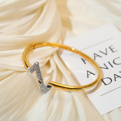 [Aurelle Style]VOLTE UPSITE DOWN GOLD DIAMOND BRACELET
