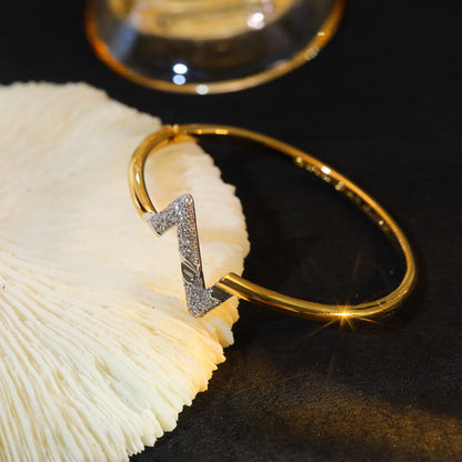 [Aurelle Style]VOLTE UPSITE DOWN GOLD DIAMOND BRACELET