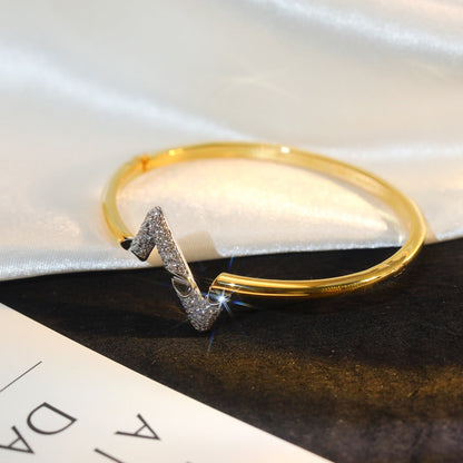 [Aurelle Style]VOLTE UPSITE DOWN GOLD DIAMOND BRACELET