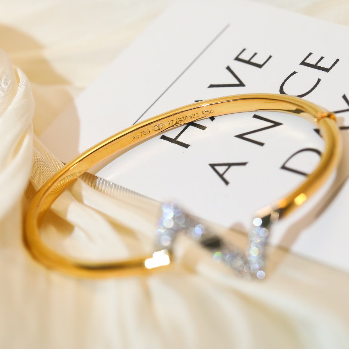 [Aurelle Style]VOLTE UPSITE DOWN GOLD DIAMOND BRACELET