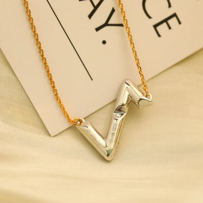 [Aurelle Style]VOLT SILVER DIAMOND PEDANT NECKLACE