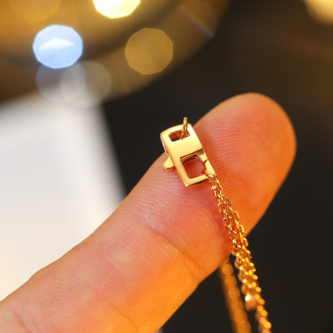 [Aurelle Style]STAR AND SUN DIAMOND PINK GOLD NECKLACE