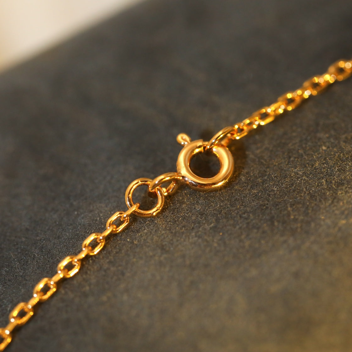 [Aurelle Style]SUN PEDANT PINK GOLD 1 DIAMOND NECKLACE