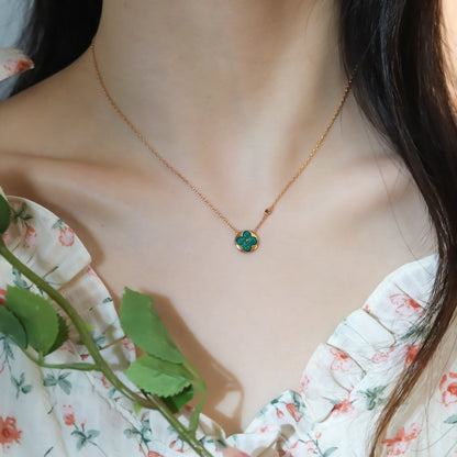 [Aurelle Style]SUN PEDANT PINK GOLD 1 DIAMOND NECKLACE