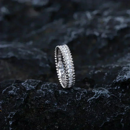 [Aurelle Style]PERLEE DIAMOND SILVER RING