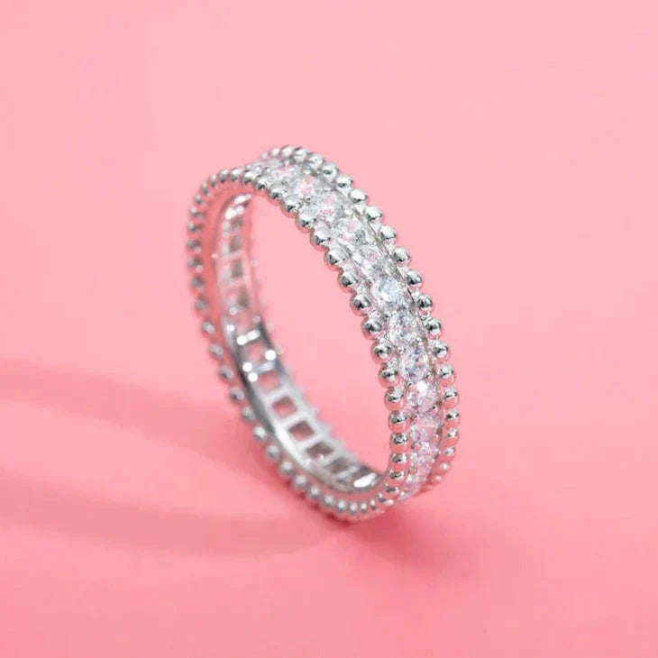 [Aurelle Style]PERLEE DIAMOND SILVER RING