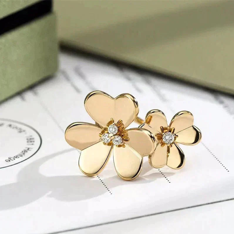 [Aurelle Style]CLOVER COMOS GOLD DIAMOND RING