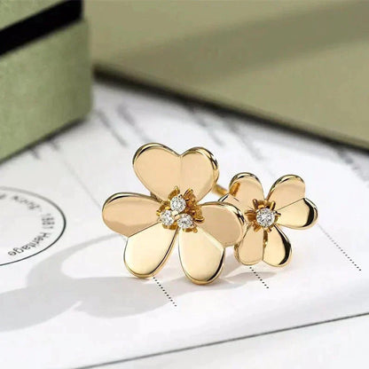 [Aurelle Style]CLOVER COMOS GOLD DIAMOND RING