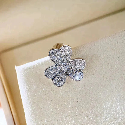 [Aurelle Style]CLOVER COMOS DIAMOND EARRINGS SILVER