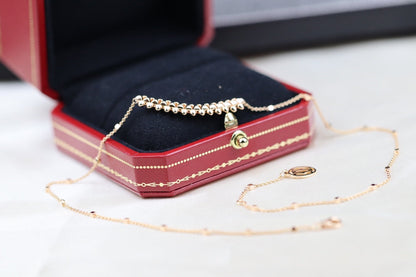 [Aurelle Style]CLASH PINK GOLD NECKLACE