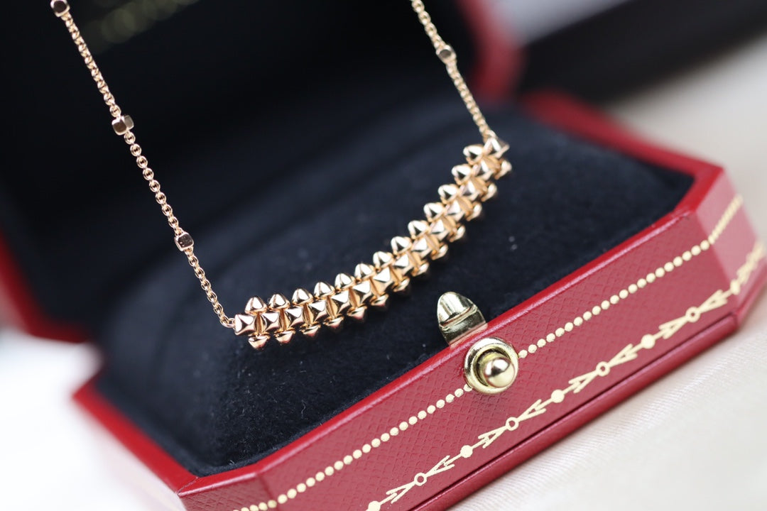 [Aurelle Style]CLASH PINK GOLD NECKLACE