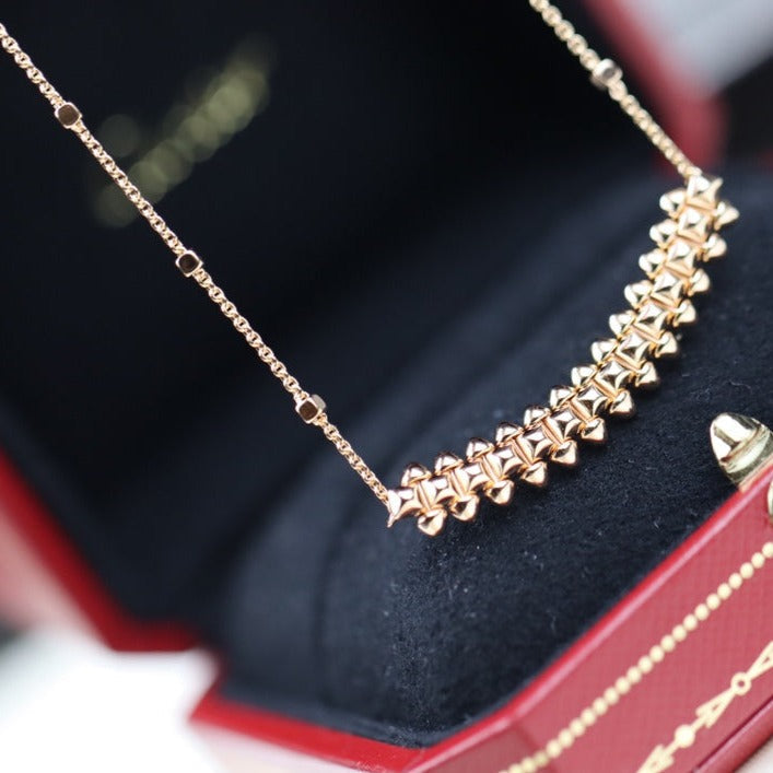 [Aurelle Style]CLASH PINK GOLD NECKLACE