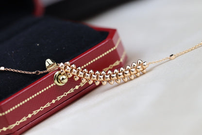 [Aurelle Style]CLASH PINK GOLD NECKLACE