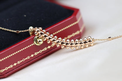 [Aurelle Style]CLASH PINK GOLD NECKLACE