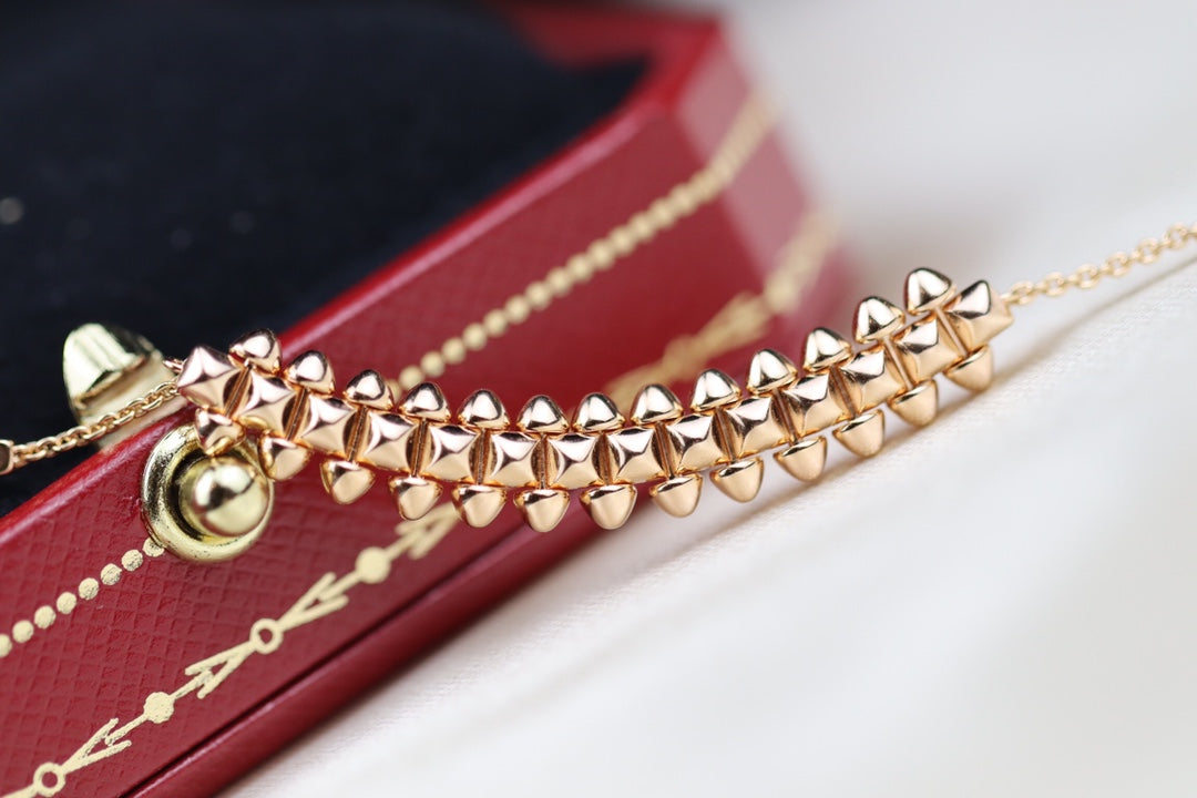 [Aurelle Style]CLASH PINK GOLD NECKLACE