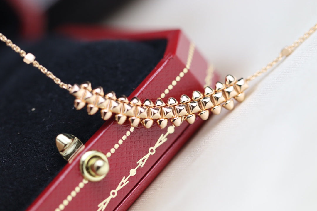 [Aurelle Style]CLASH PINK GOLD NECKLACE