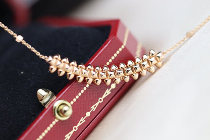 [Aurelle Style]CLASH PINK GOLD NECKLACE