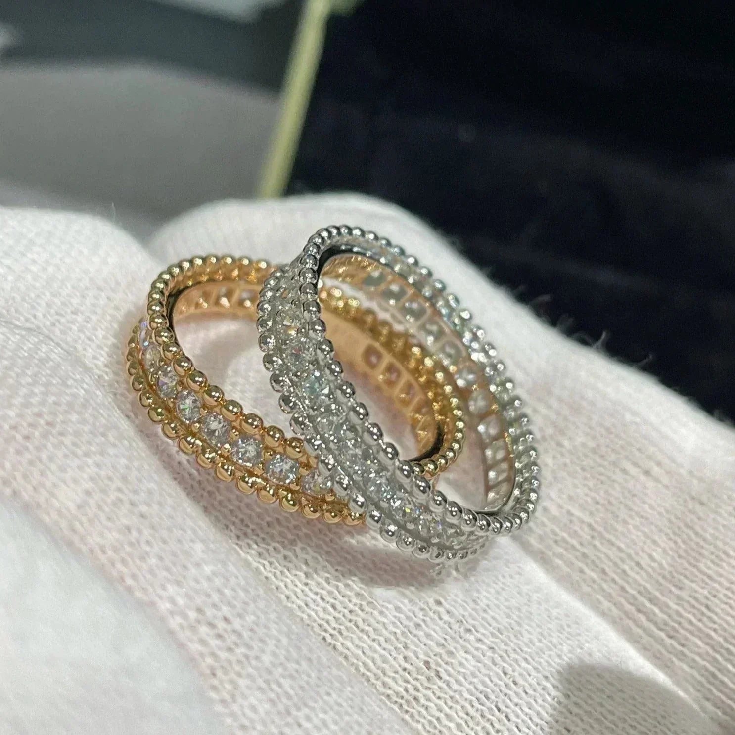 [Aurelle Style]PERLEE DIAMOND ROSE GOLD RING