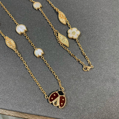[Aurelle Style]LUCKY SPRING 15 MOTIFS GOLD NECKLACE