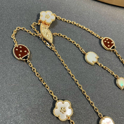 [Aurelle Style]LUCKY SPRING 15 MOTIFS GOLD NECKLACE