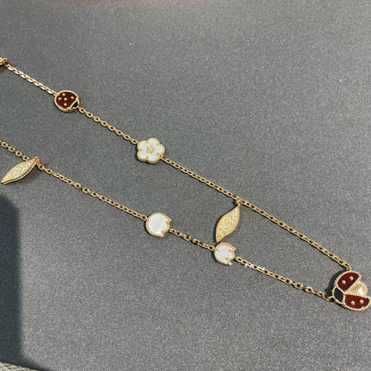 [Aurelle Style]LUCKY SPRING 15 MOTIFS GOLD NECKLACE