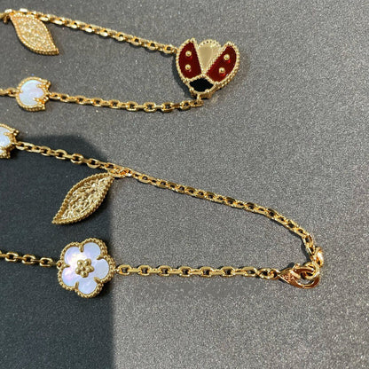 [Aurelle Style]LUCKY SPRING 15 MOTIFS GOLD NECKLACE