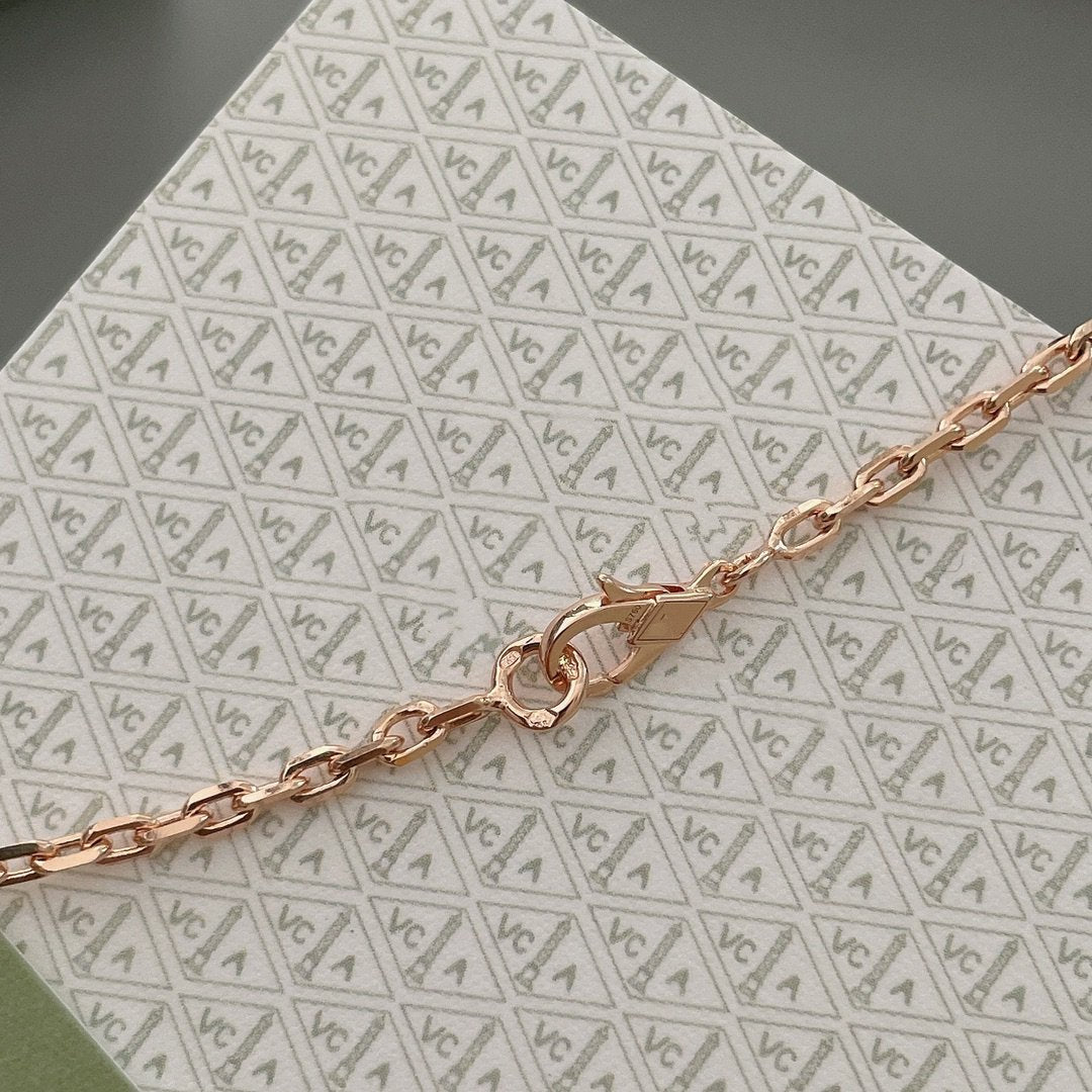 [Aurelle Style]LUCKY SPRING 15 MOTIFS ROSE GOLD NECKLACE