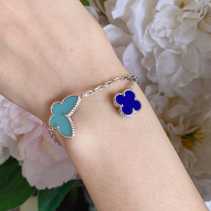 [Aurelle Style]LUCKY SPRING SILVER BRACELET 4 MOTIF