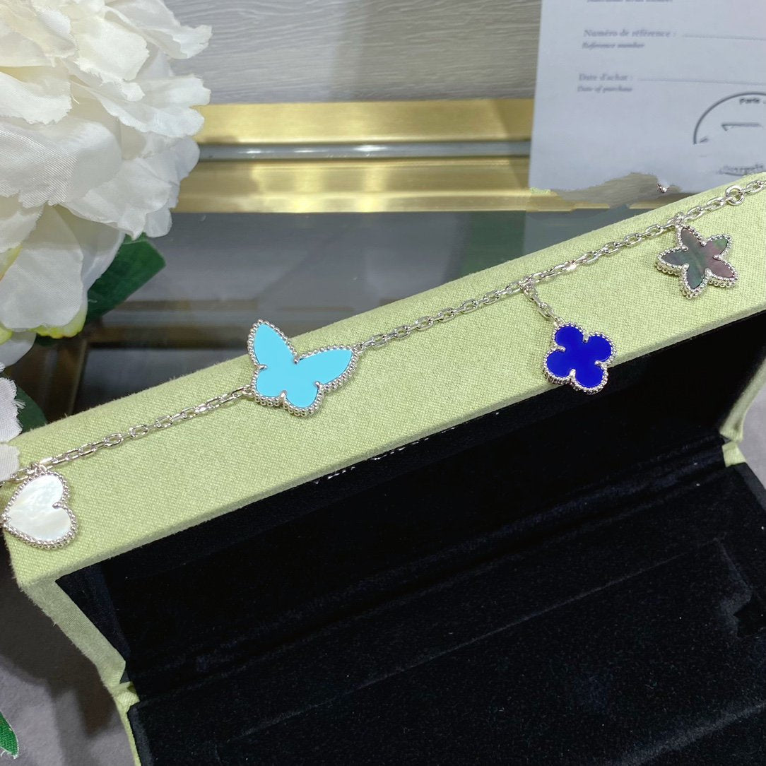 [Aurelle Style]LUCKY SPRING SILVER BRACELET 4 MOTIF