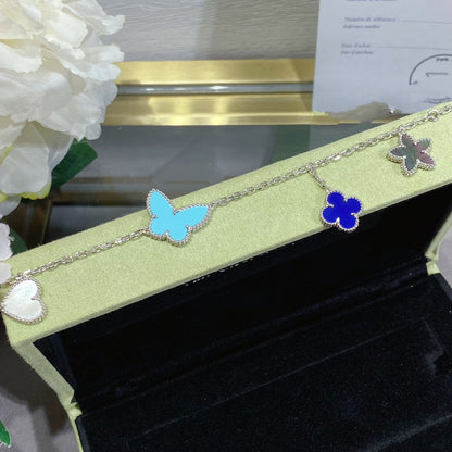 [Aurelle Style]LUCKY SPRING SILVER BRACELET 4 MOTIF