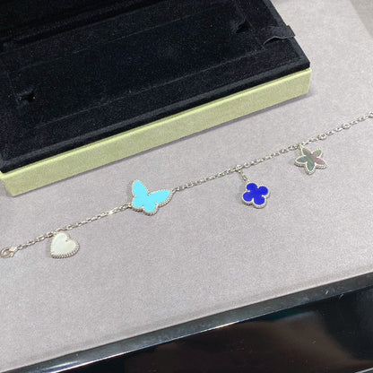 [Aurelle Style]LUCKY SPRING SILVER BRACELET 4 MOTIF