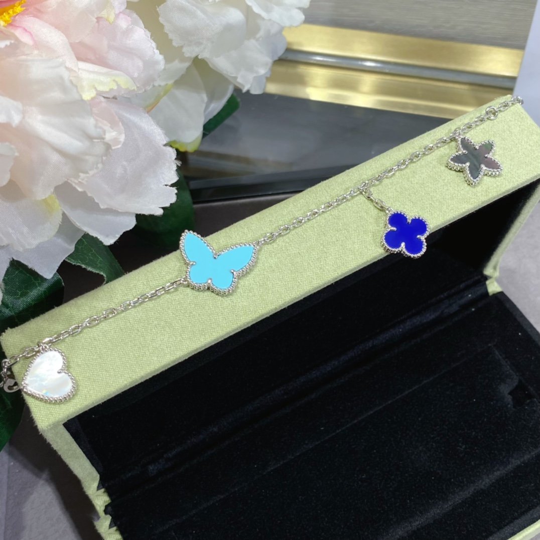 [Aurelle Style]LUCKY SPRING SILVER BRACELET 4 MOTIF