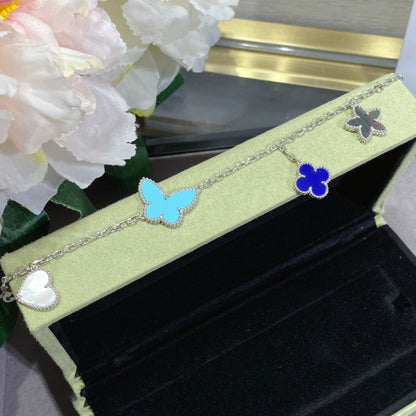 [Aurelle Style]LUCKY SPRING SILVER BRACELET 4 MOTIF